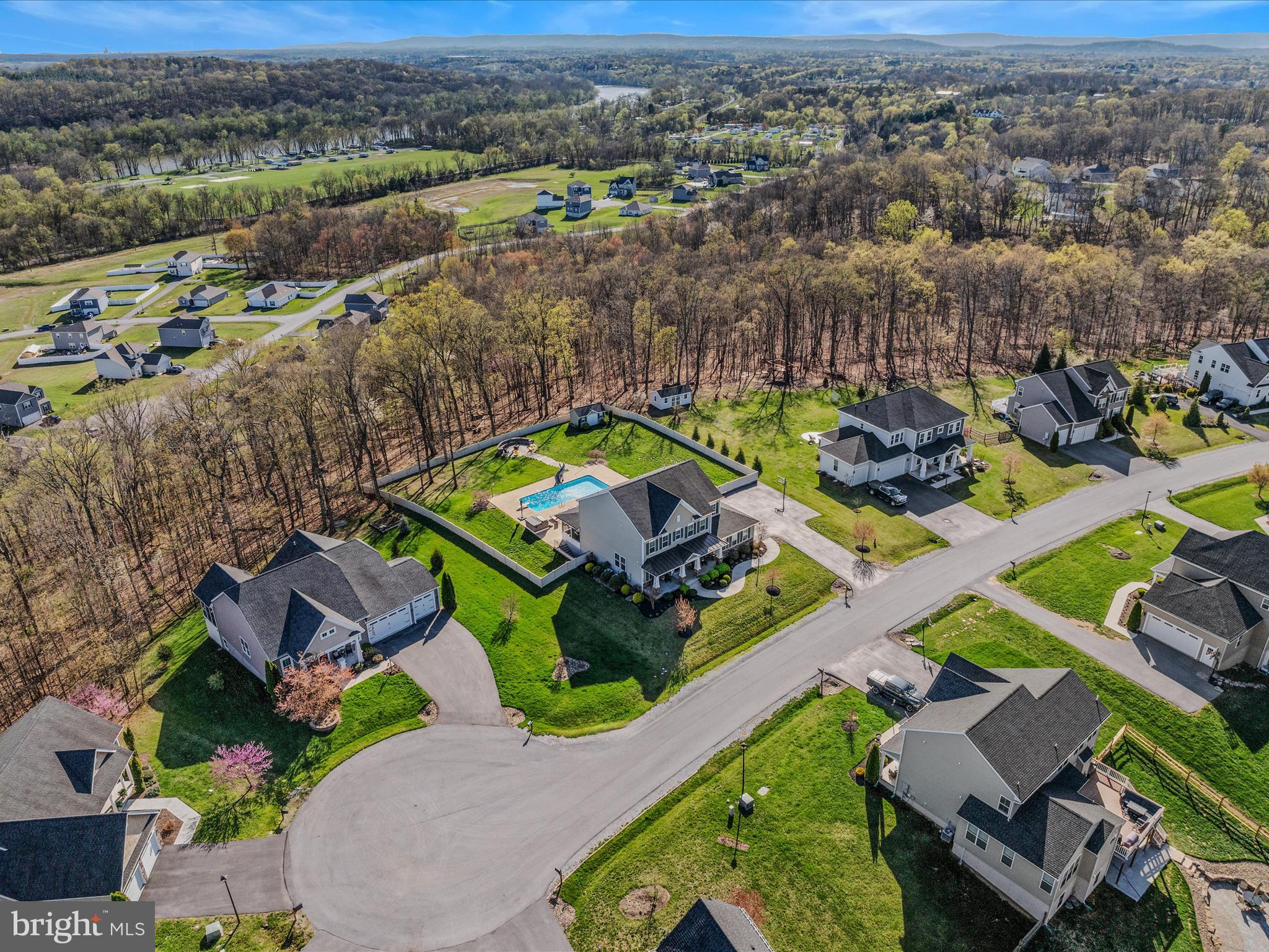 258 Tributary Trail Falling Waters, WV 25419 - Photo 88 of 89 an aerial view of a house with a garden