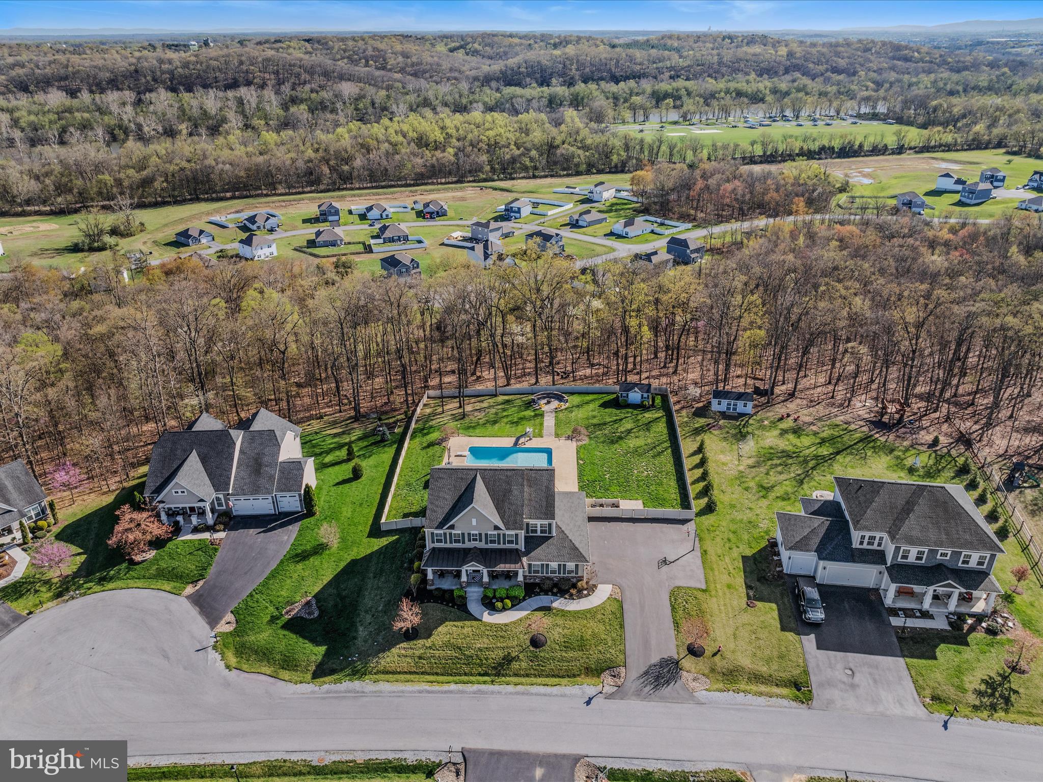 258 Tributary Trail Falling Waters, WV 25419 - Photo 89 of 89 an aerial view of a house with a garden