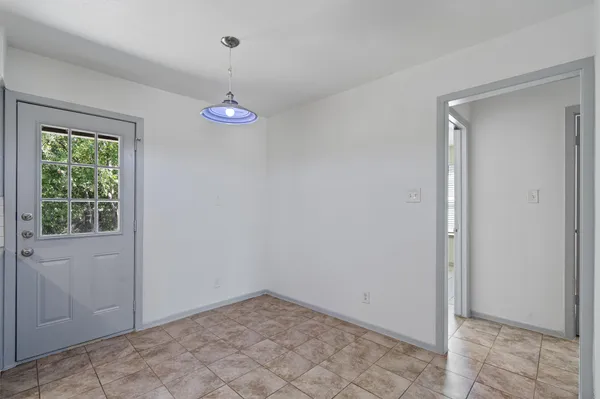 a view of a hallway with window