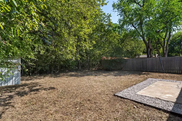 a backyard of a house