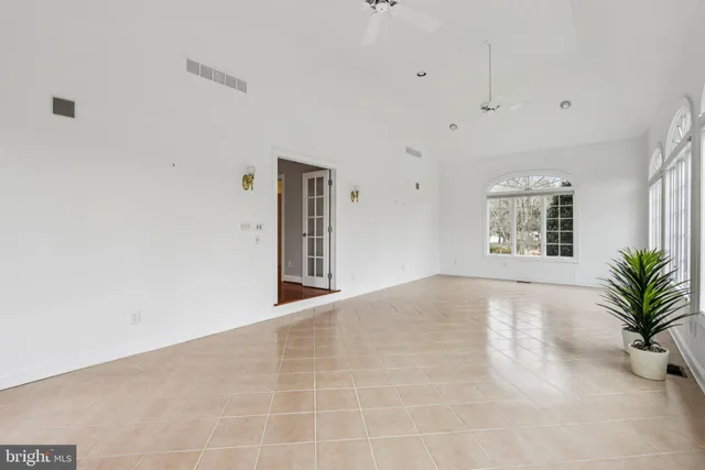 a view of a balcony with furniture