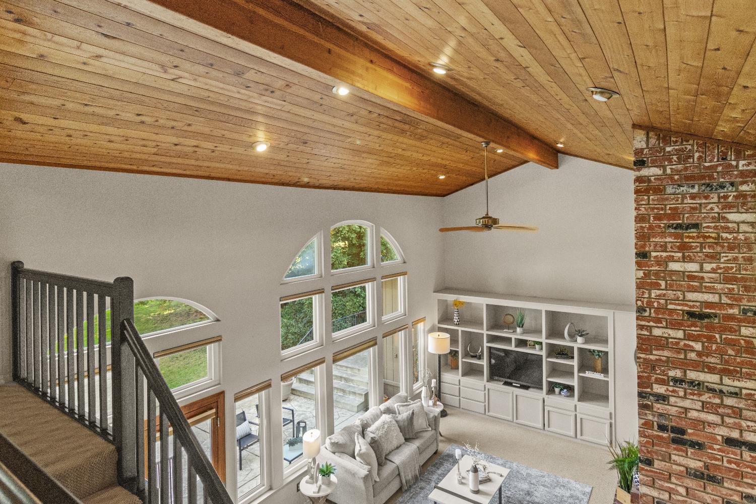 3379 Cambridge Road Cameron Park, CA 95682 - Photo 3 of 74 Open-beam ceilings meant to be seen. The hosting possibilities are endless.