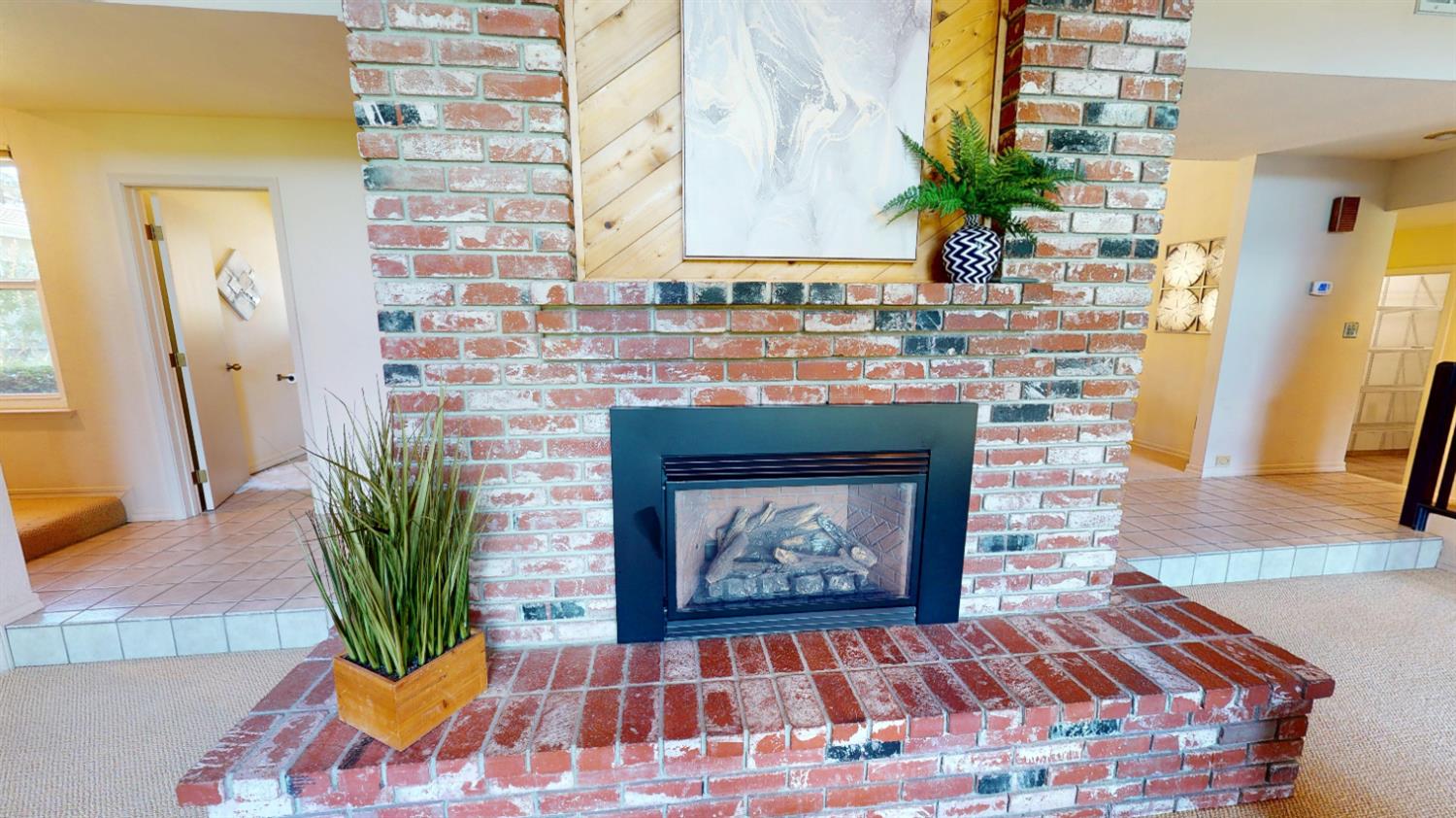 3379 Cambridge Road Cameron Park, CA 95682 - Photo 31 of 74 Brick fireplace.