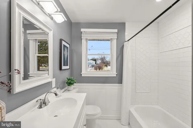 a bathroom with a sink a toilet and a bathtub