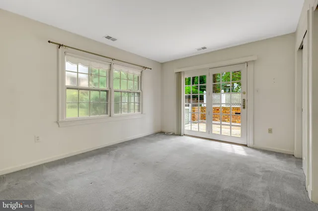 a view of an empty room