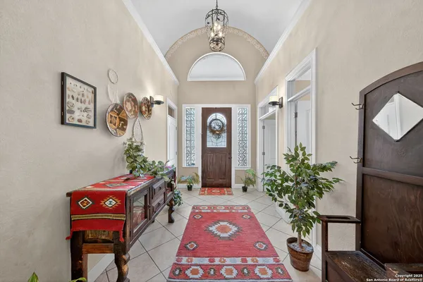 a front view of a house with entryway