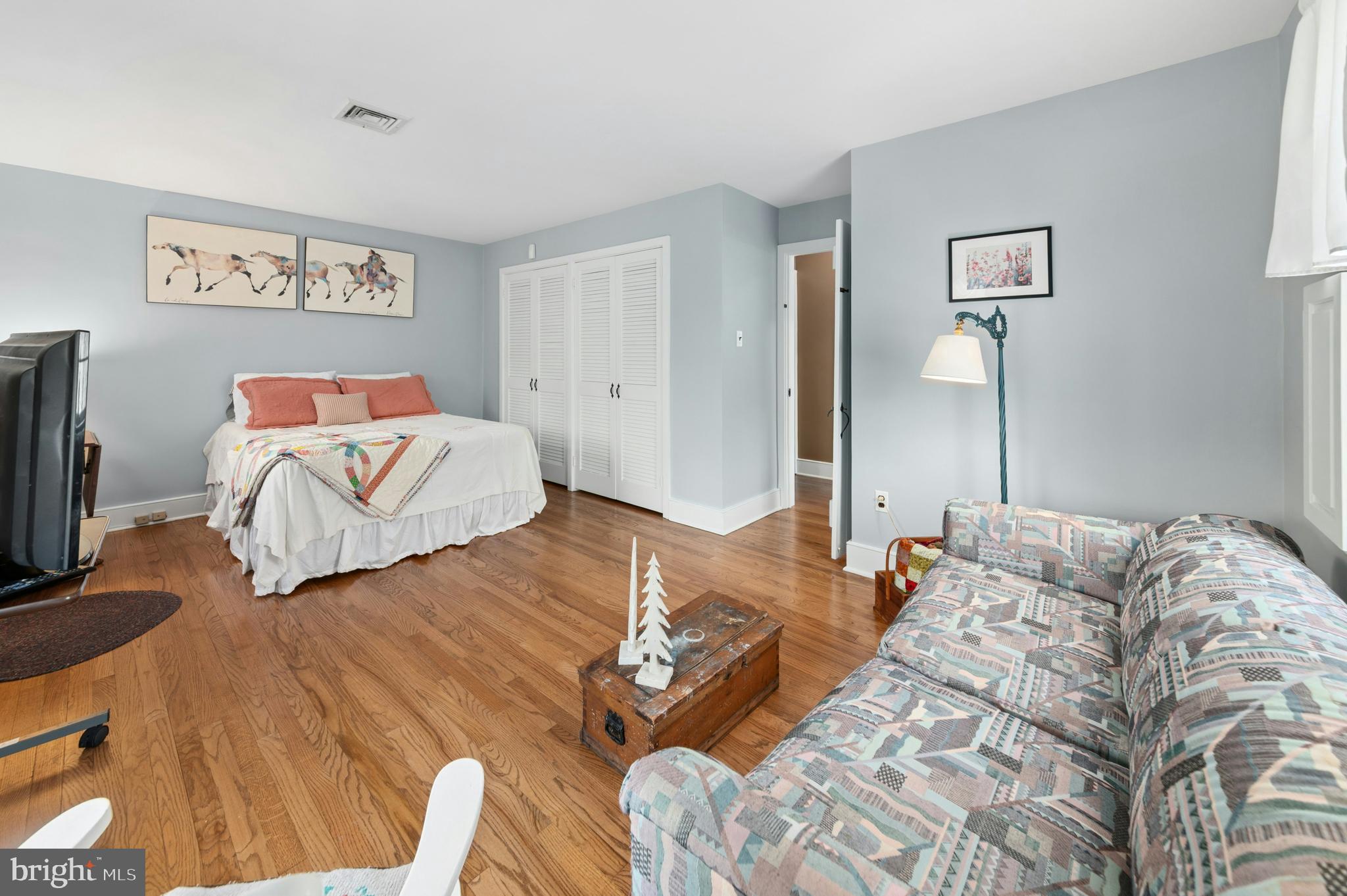 2885 Mill Road Doylestown, PA 18902 - Photo 23 of 50 a bedroom with two bed and a flat screen tv