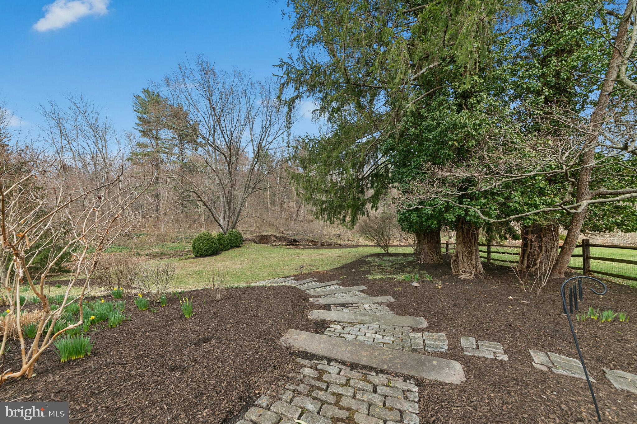 2885 Mill Road Doylestown, PA 18902 - Photo 8 of 50 a view of a yard with plants and trees