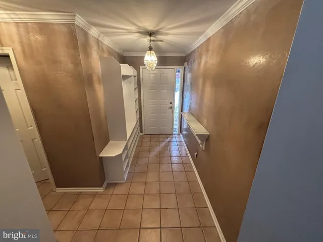 a bathroom with a shower and a glass door