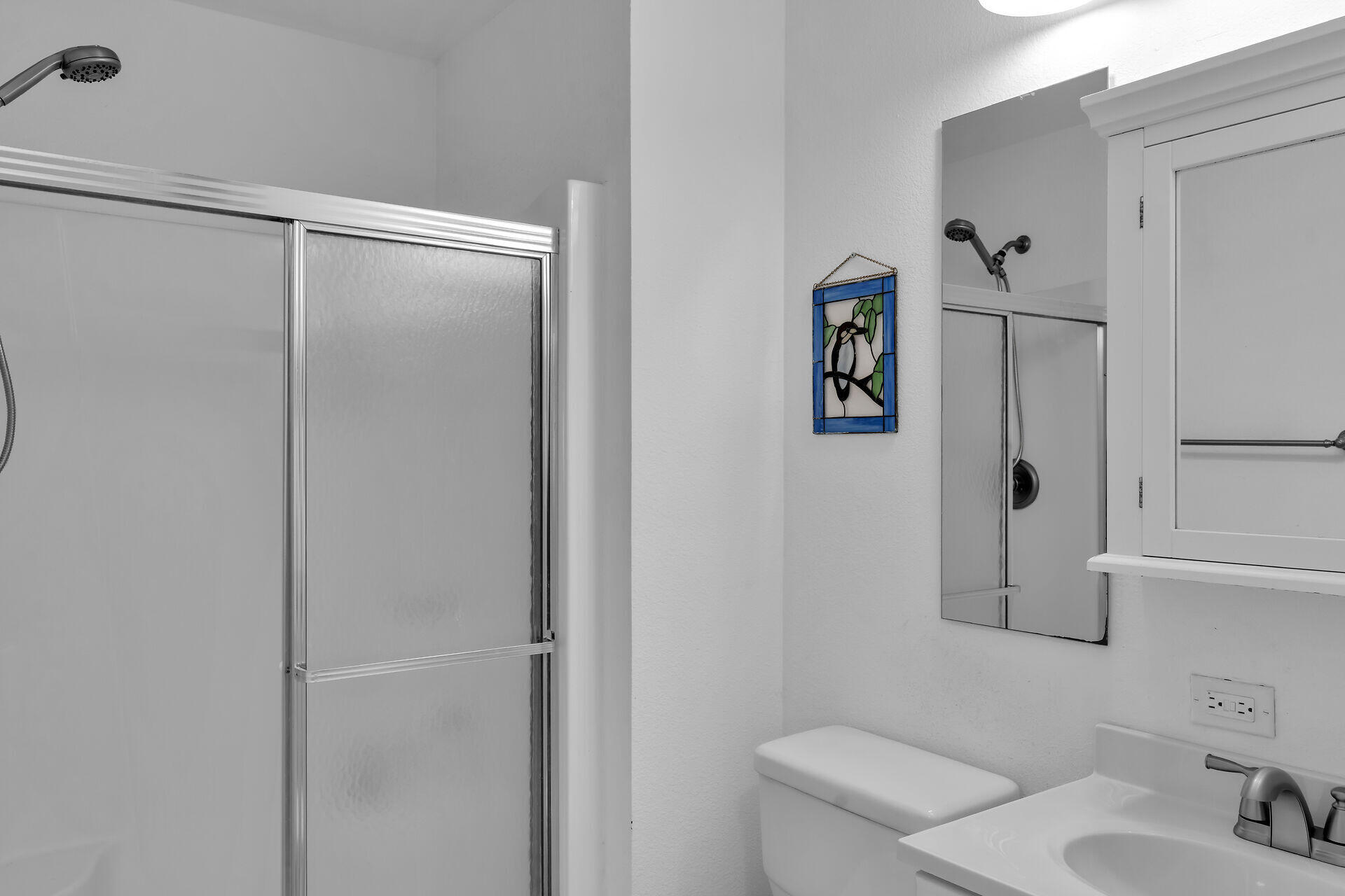 30246 Watson Boulevard Big Pine Key, FL 33043 - Photo 14 of 48 a bathroom with a shower and a sink