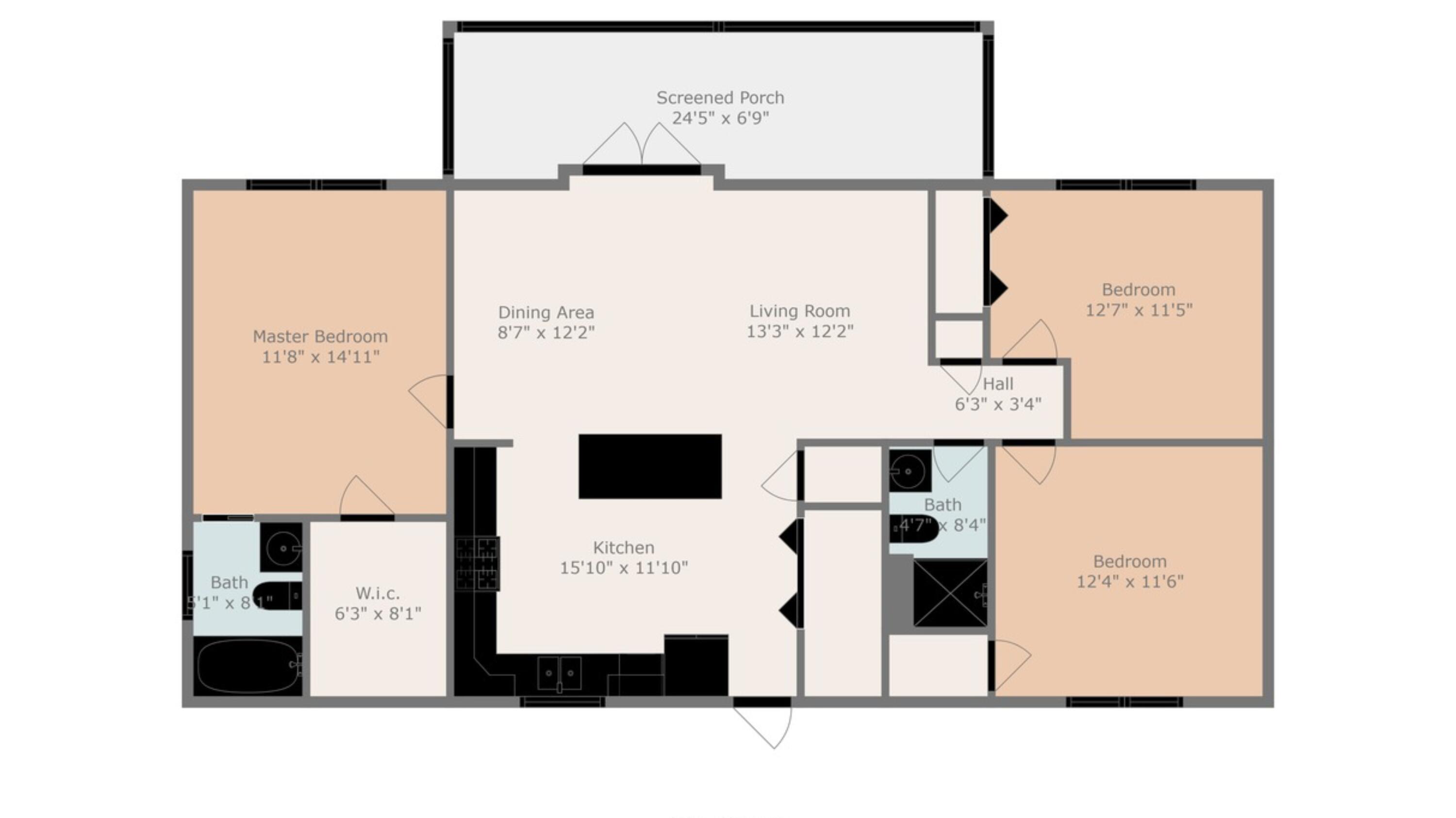 30246 Watson Boulevard Big Pine Key, FL 33043 - Photo 48 of 48 a picture of floor with a white wall and white refrigerator