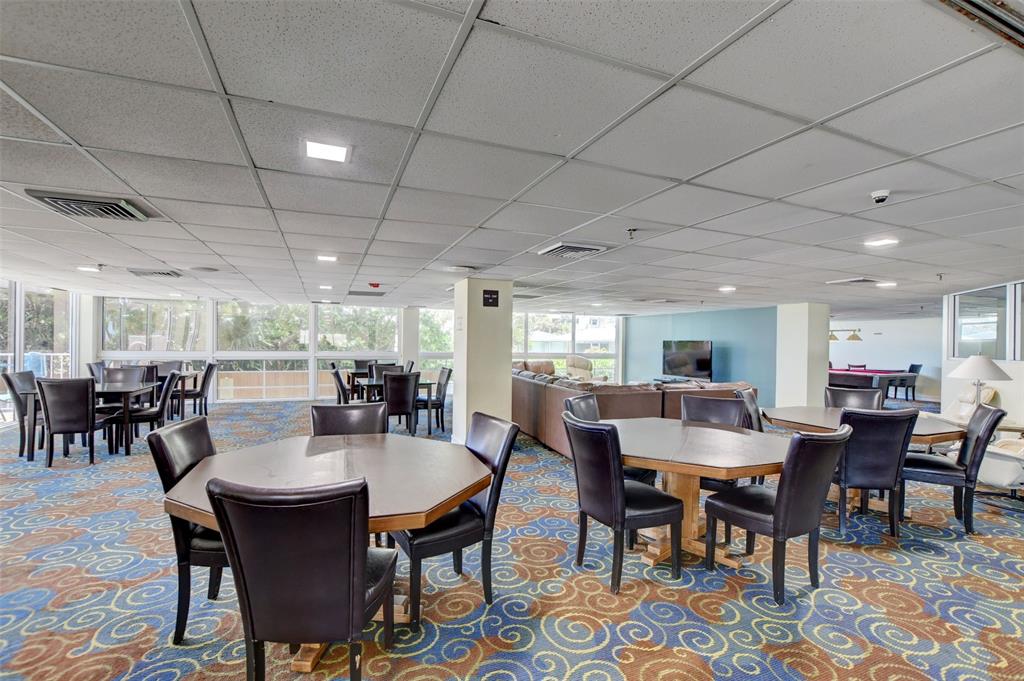 1010 South Ocean Boulevard, Unit 1612 Pompano Beach, FL 33062 - Photo 35 of 35 a view of a dining room with furniture window and outside view