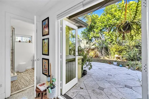 a view of entryway door