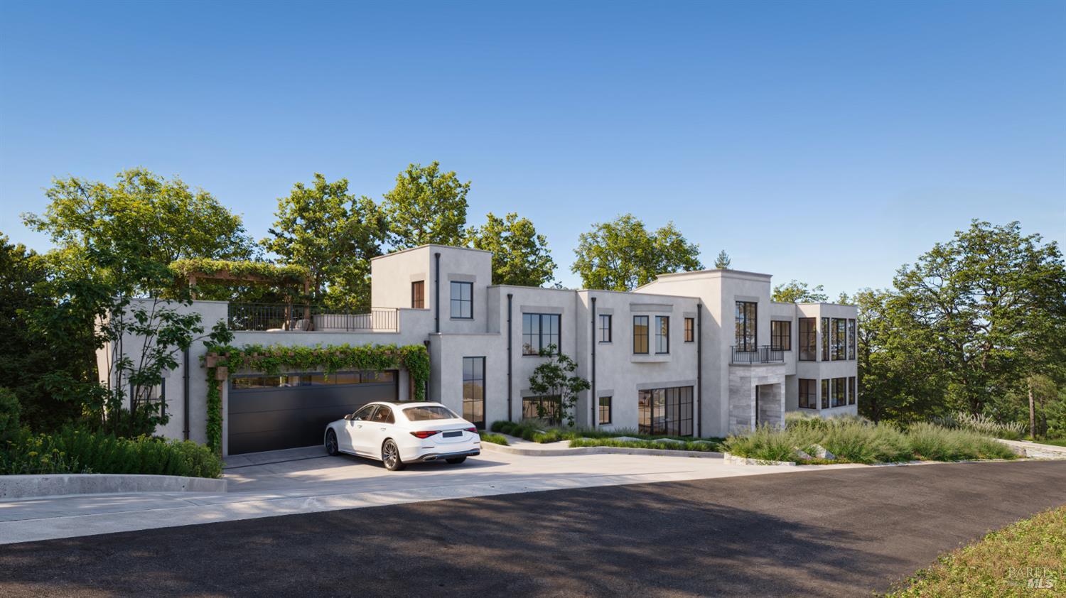 Graphic artist rendering of approved house.