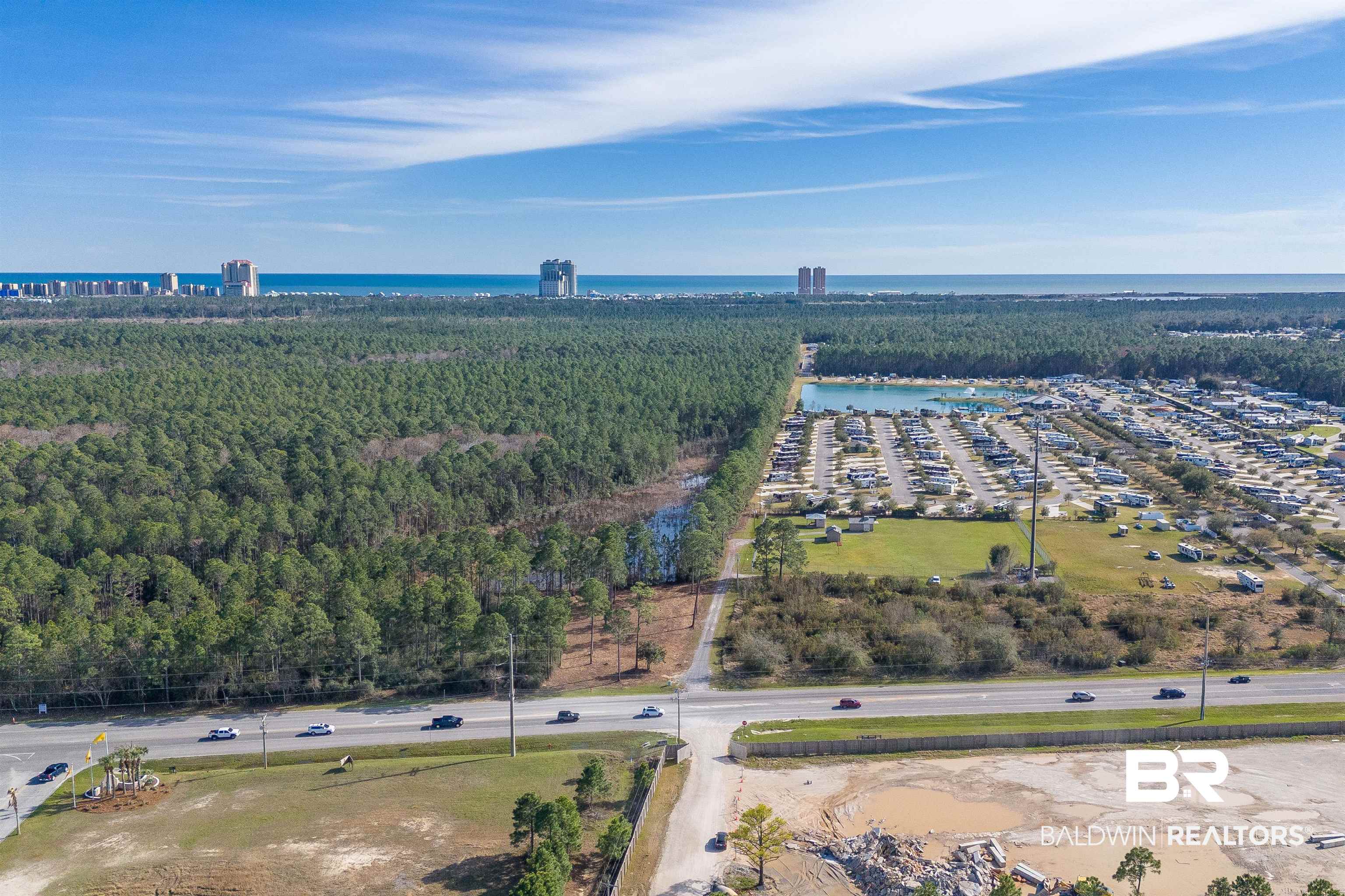 0 Canal Road Orange Beach, AL 36561 - Photo 18 of 25 Aerial view with a water view