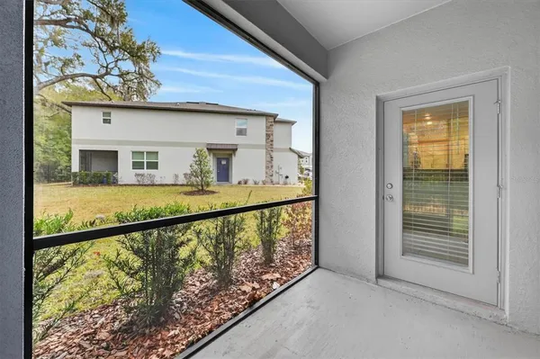 a house view with a outdoor space