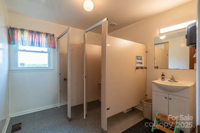 a view of a park with plants and trees