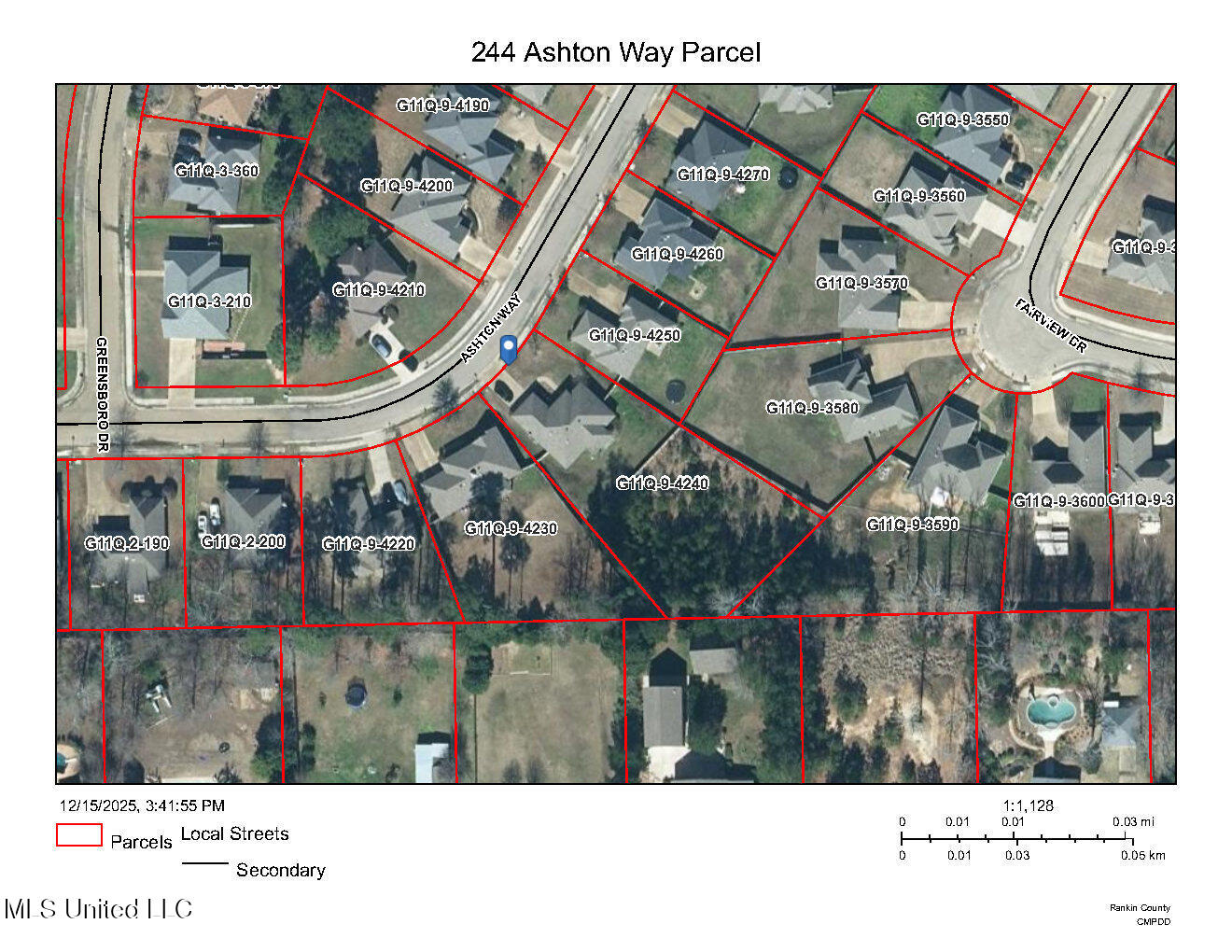 244 Ashton Way Brandon, MS 39047 - Photo 27 of 27 Parcel View 244 Ashton Way