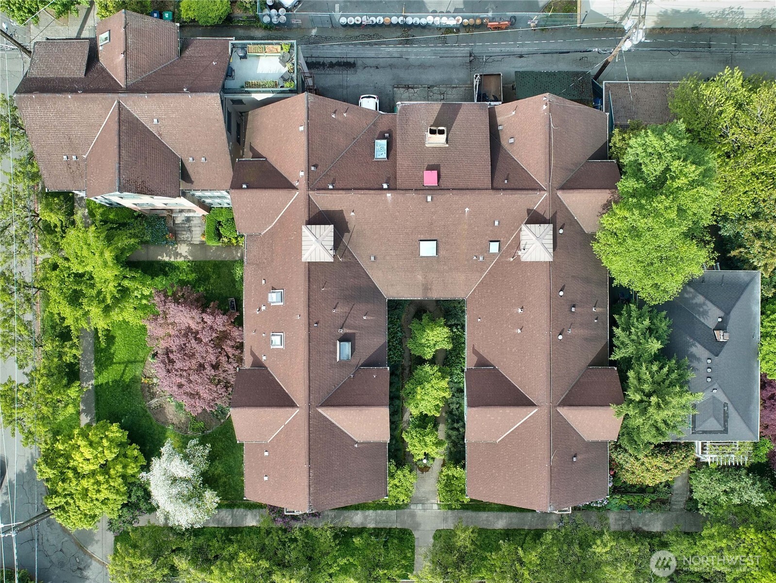 409 16th Avenue East, Unit 21 Seattle, WA 98112 - Photo 24 of 25 an aerial view of a house with outdoor space