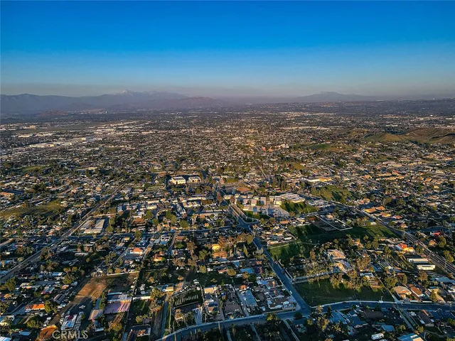 a view of a road with an ocean view
