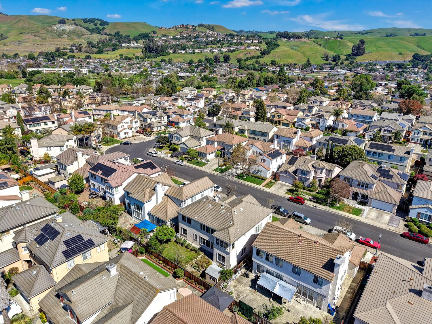 30253 Oakbrook Road Hayward, CA 94544 - Photo 49 of 49 an aerial view of a city with lots of residential buildings
