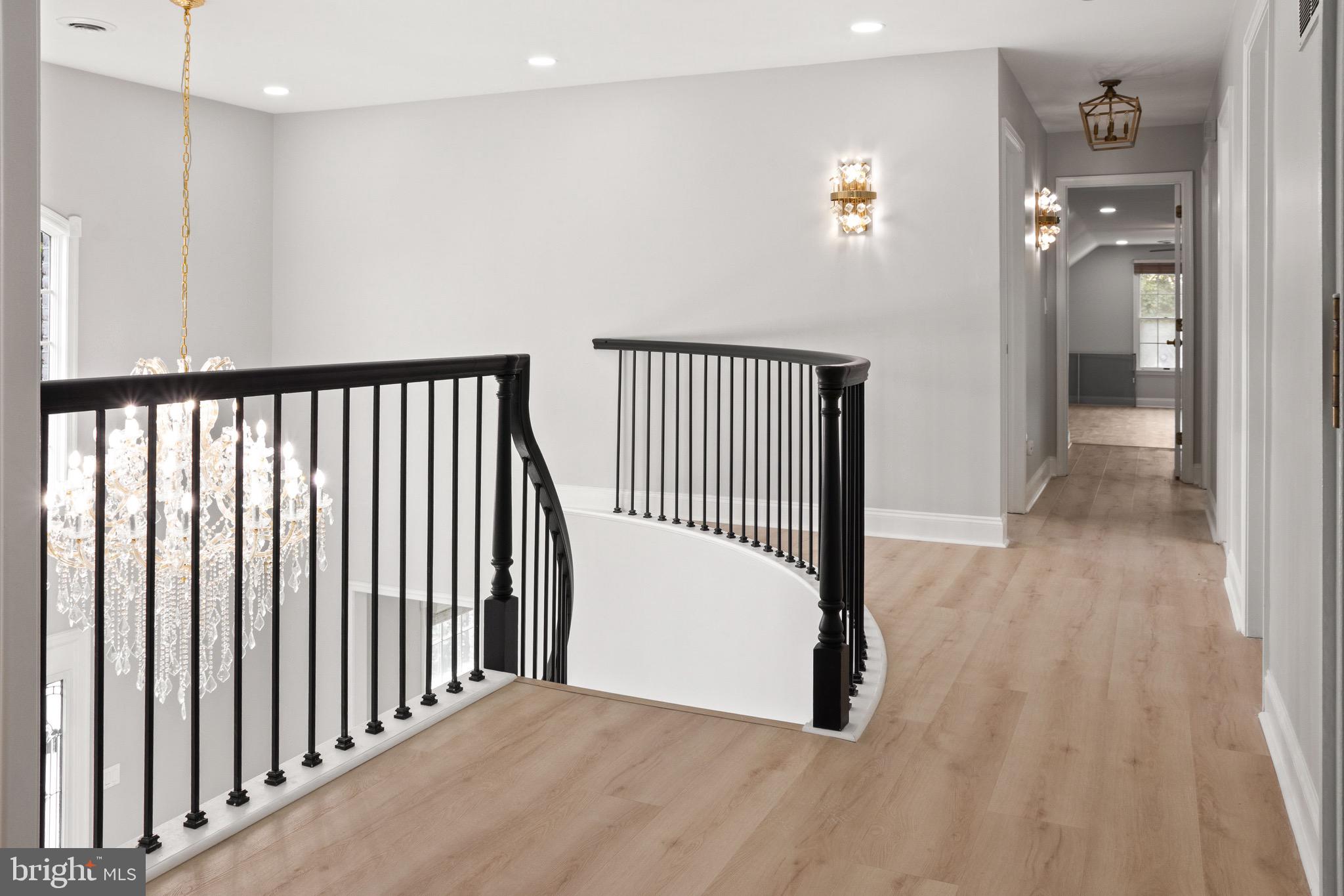 2154 Gorton Road Macungie, PA 18062 - Photo 21 of 49 a view of a hallway with wooden floor and windows