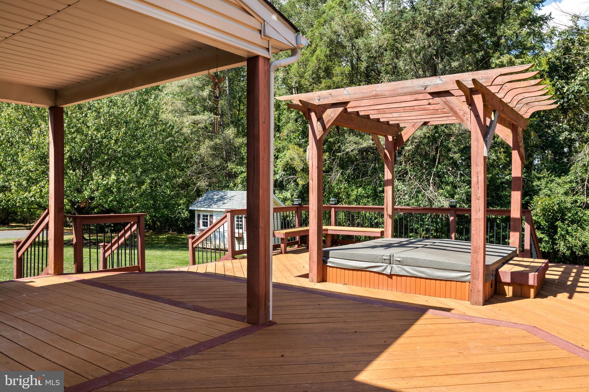 2154 Gorton Road Macungie, PA 18062 - Photo 43 of 49 a view of a swimming pool with a porch