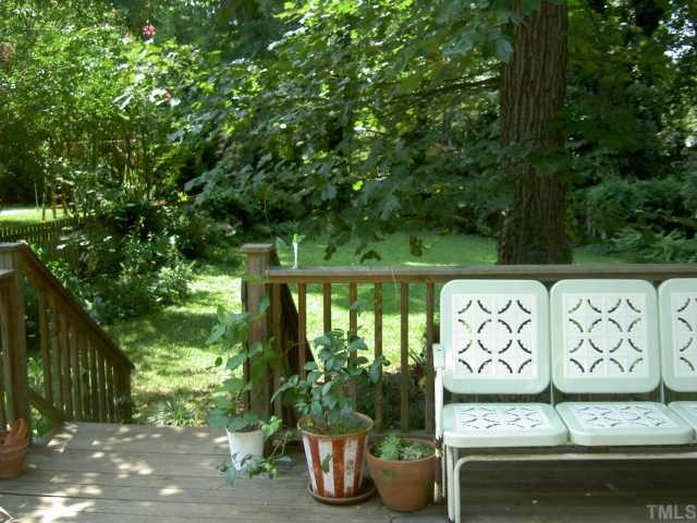 2815 Oberry Street Raleigh, NC 27607 - Photo 8 of 10 There is a nice sized deck with relaxing views of established backyard. Patio/Deck