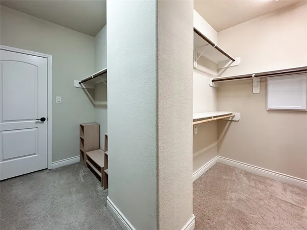 a view of closet area