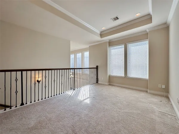 a view of a livingroom with a staircase