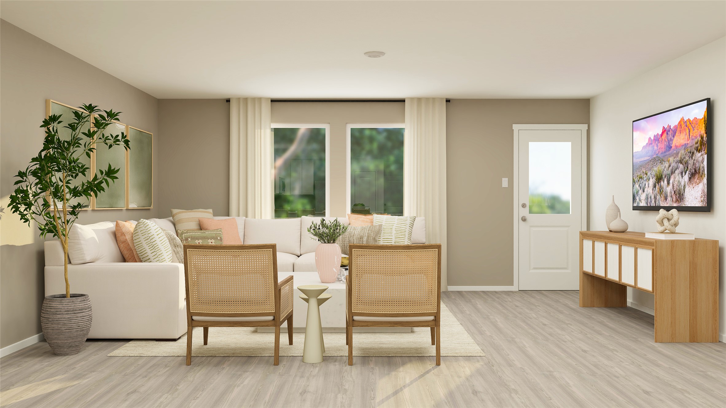 322 Pink Footed Pass Kyle, TX 78640 - Photo 16 of 31 a living room with furniture and a large window