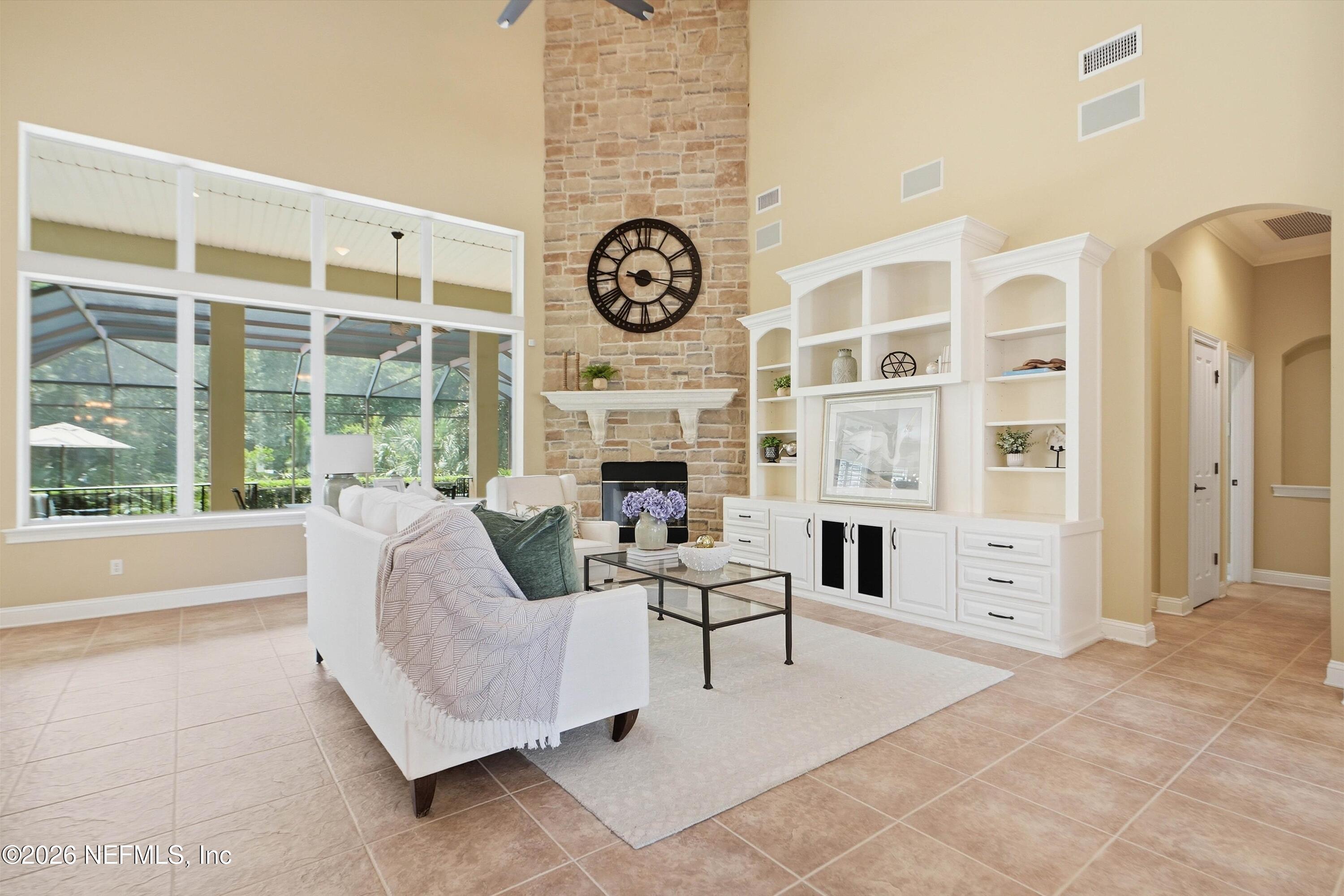 560 Sebastian Square St. Augustine, FL 32095 - Photo 11 of 74 Fabulous Stone Fireplace