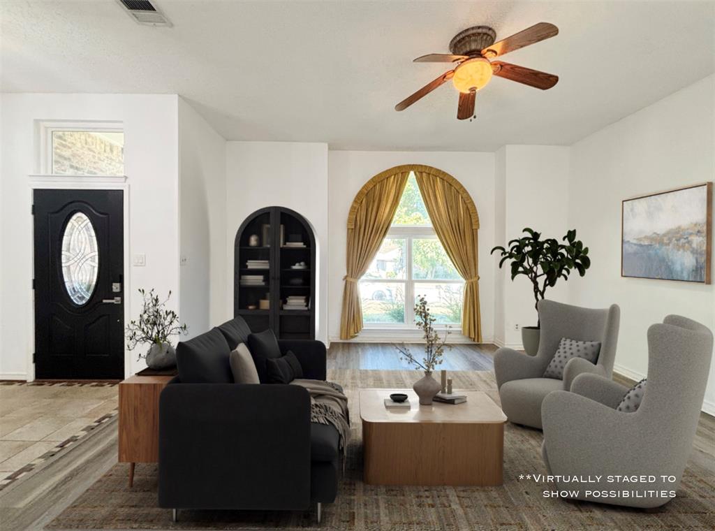 2020 Meadowbrook Drive Mesquite, TX 75149 - Photo 3 of 31 Secondary Living room is virtually staged to show possibilities.