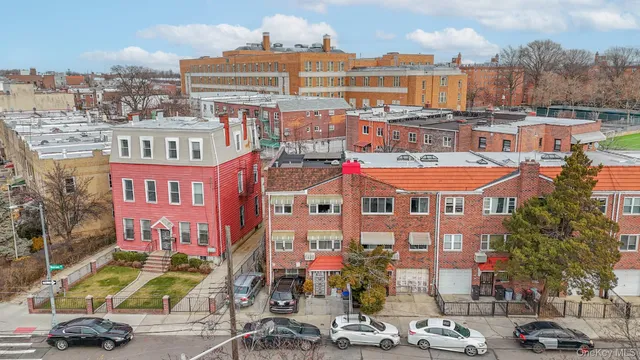 a view of a city that has tall buildings