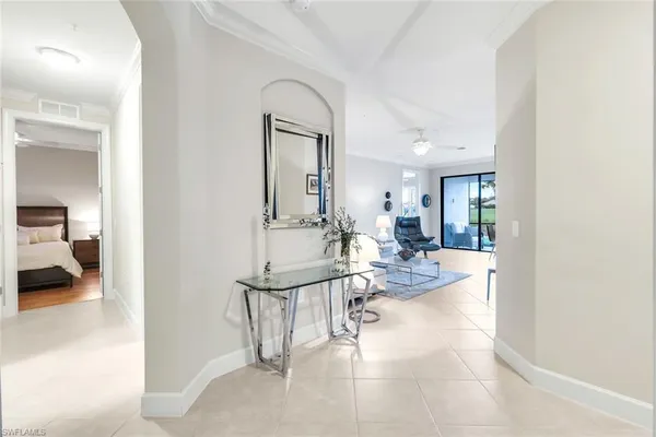a view of living room and kitchen