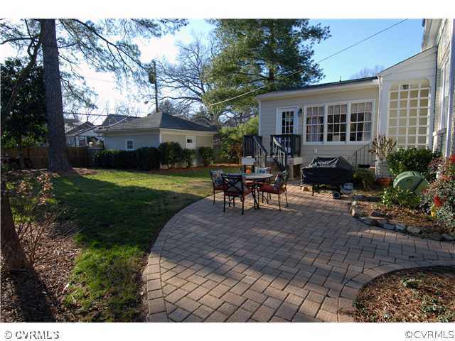 5016 New Kent Road Richmond, VA 23225 - Photo 12 of 12 Exterior Back - View of PATIO, GARAGE, and profess
