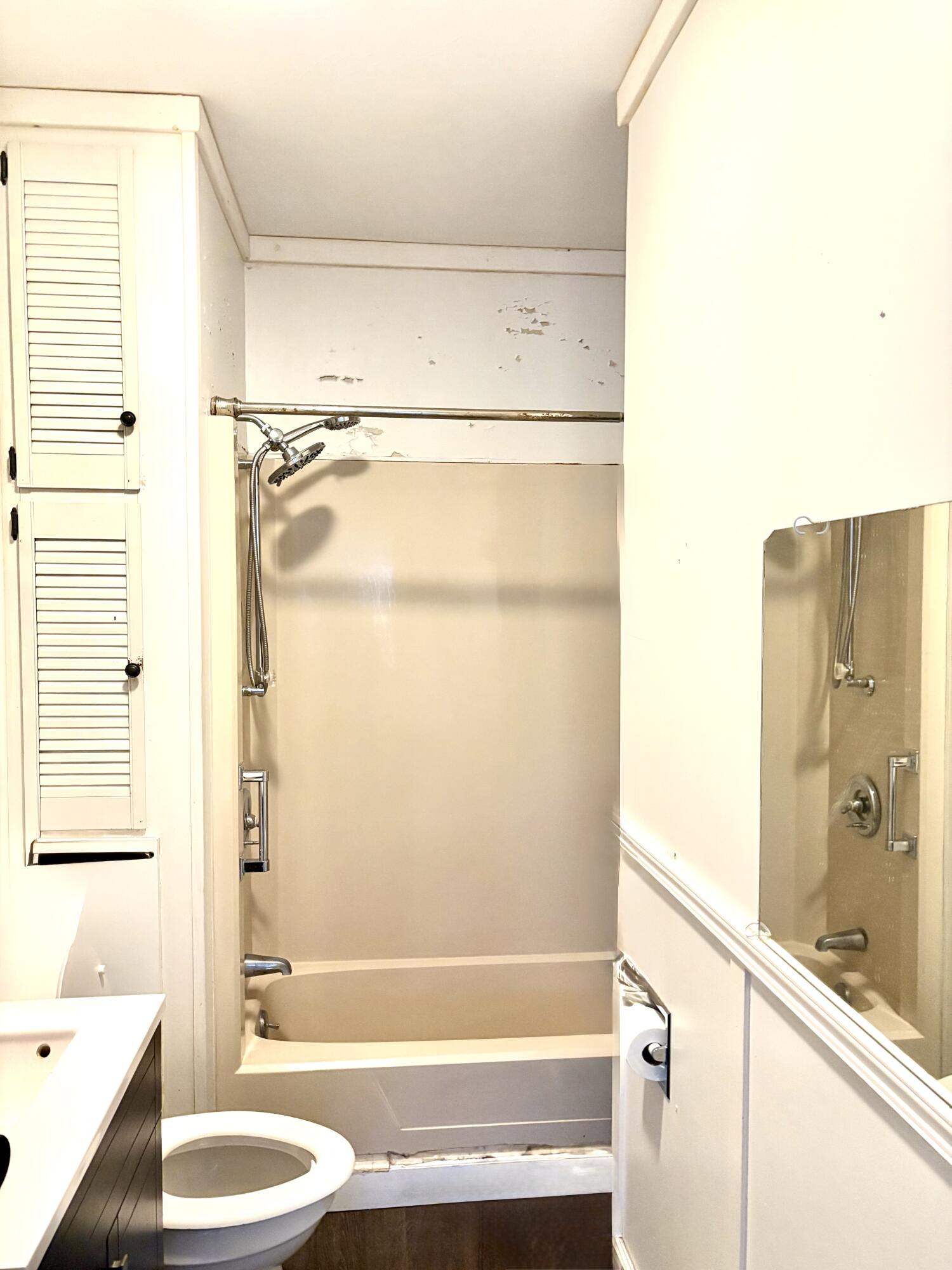 610 East Maple Avenue La Porte, IN 46350 - Photo 8 of 11 a bathroom with a granite countertop bathtub shower sink vanity and toilet