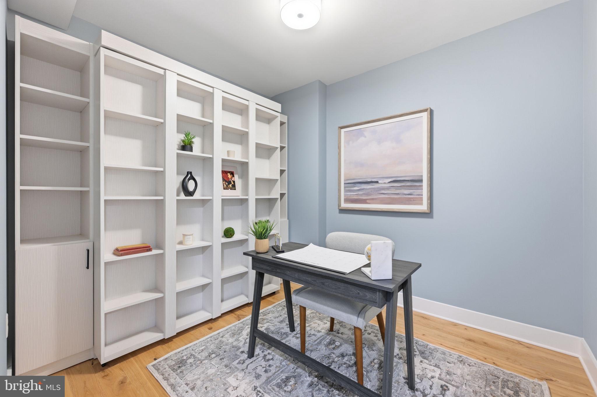 1211 Van Street Southeast, Unit 1007 Washington, DC 20003 - Photo 11 of 21 a view of a workspace with furniture and a window
