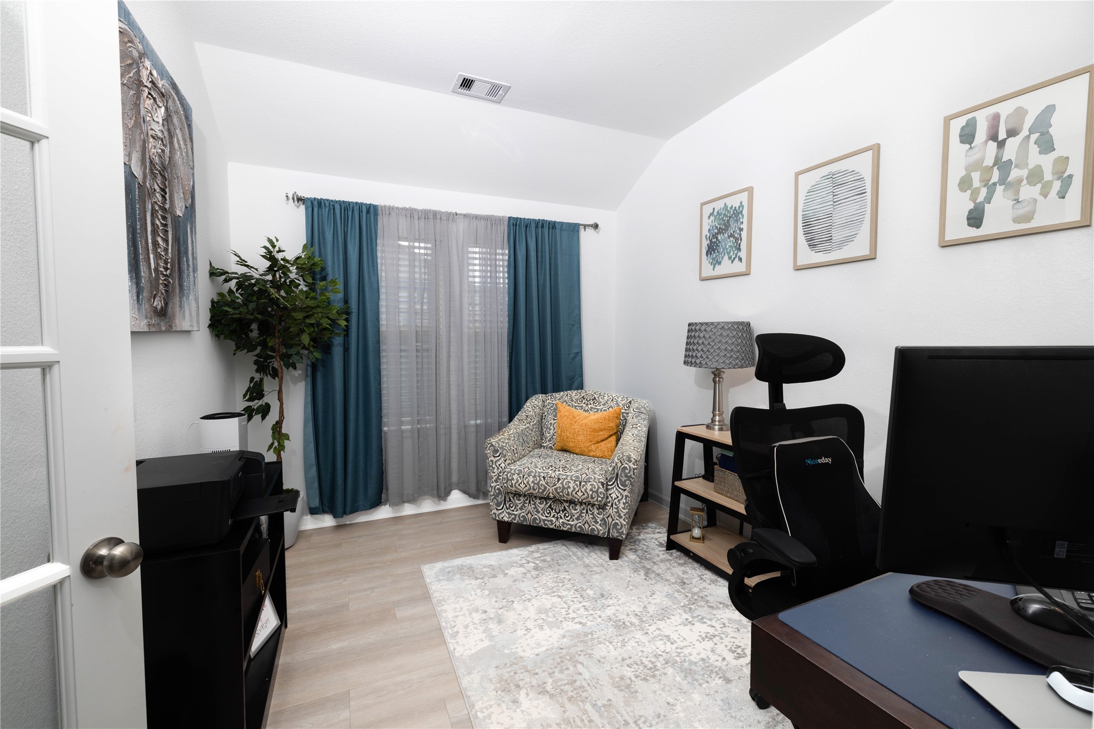 5715 Prairie Chapel Road Katy, TX 77493 - Photo 20 of 30 a bedroom with furniture and a flat screen tv