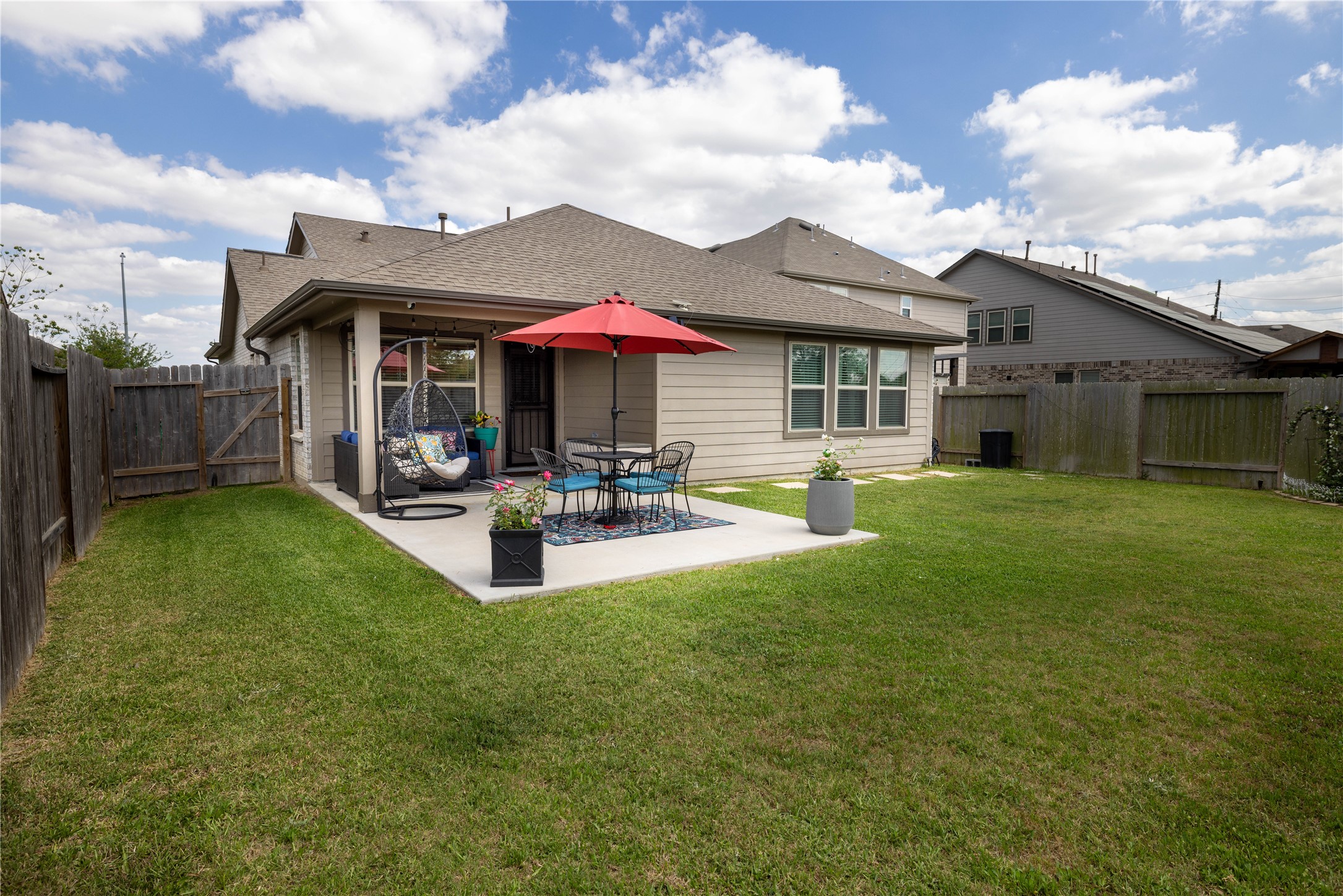 5715 Prairie Chapel Road Katy, TX 77493 - Photo 25 of 30 a view of a house with swimming pool and porch