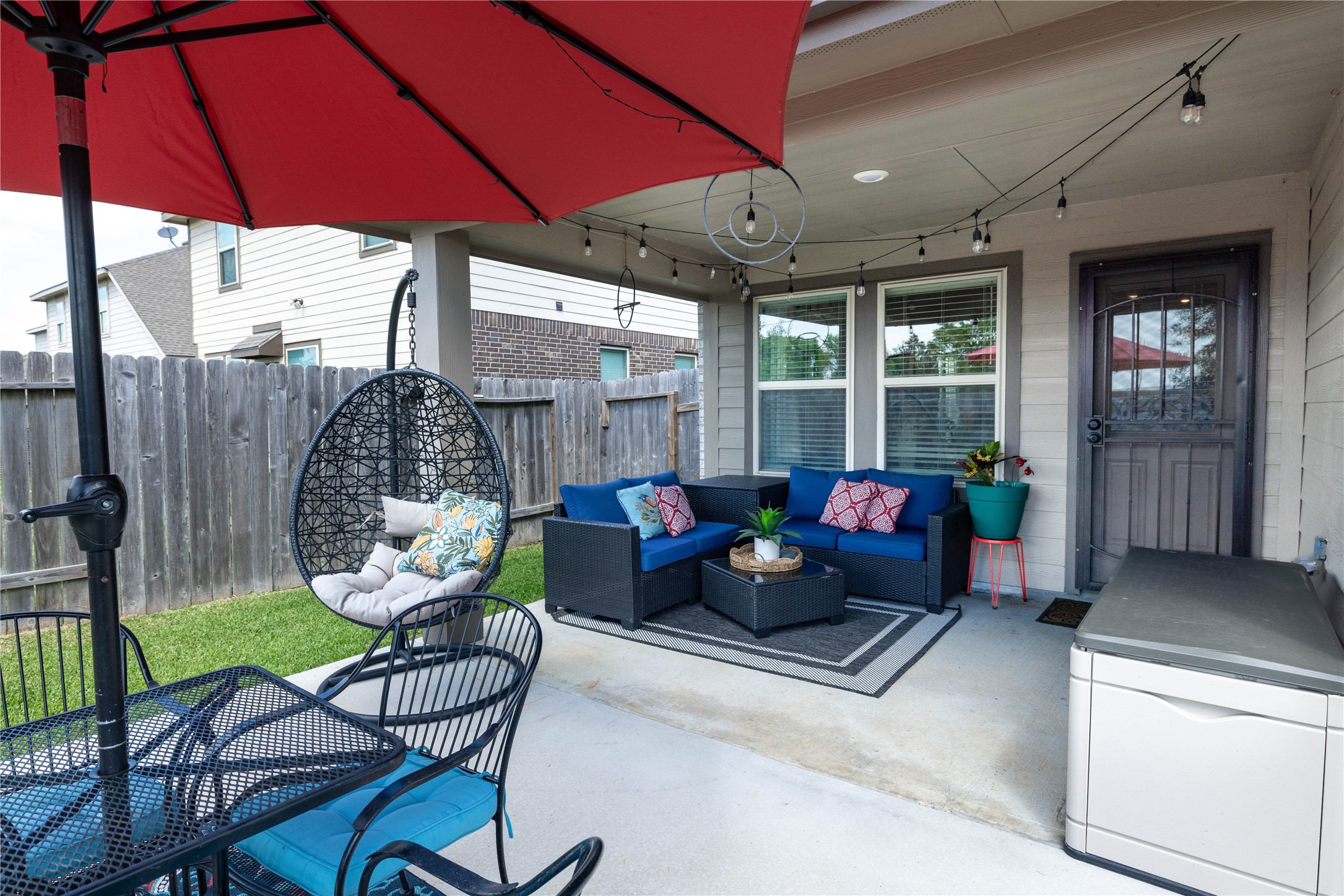 5715 Prairie Chapel Road Katy, TX 77493 - Photo 30 of 30 a outdoor living space with furniture and outdoor view