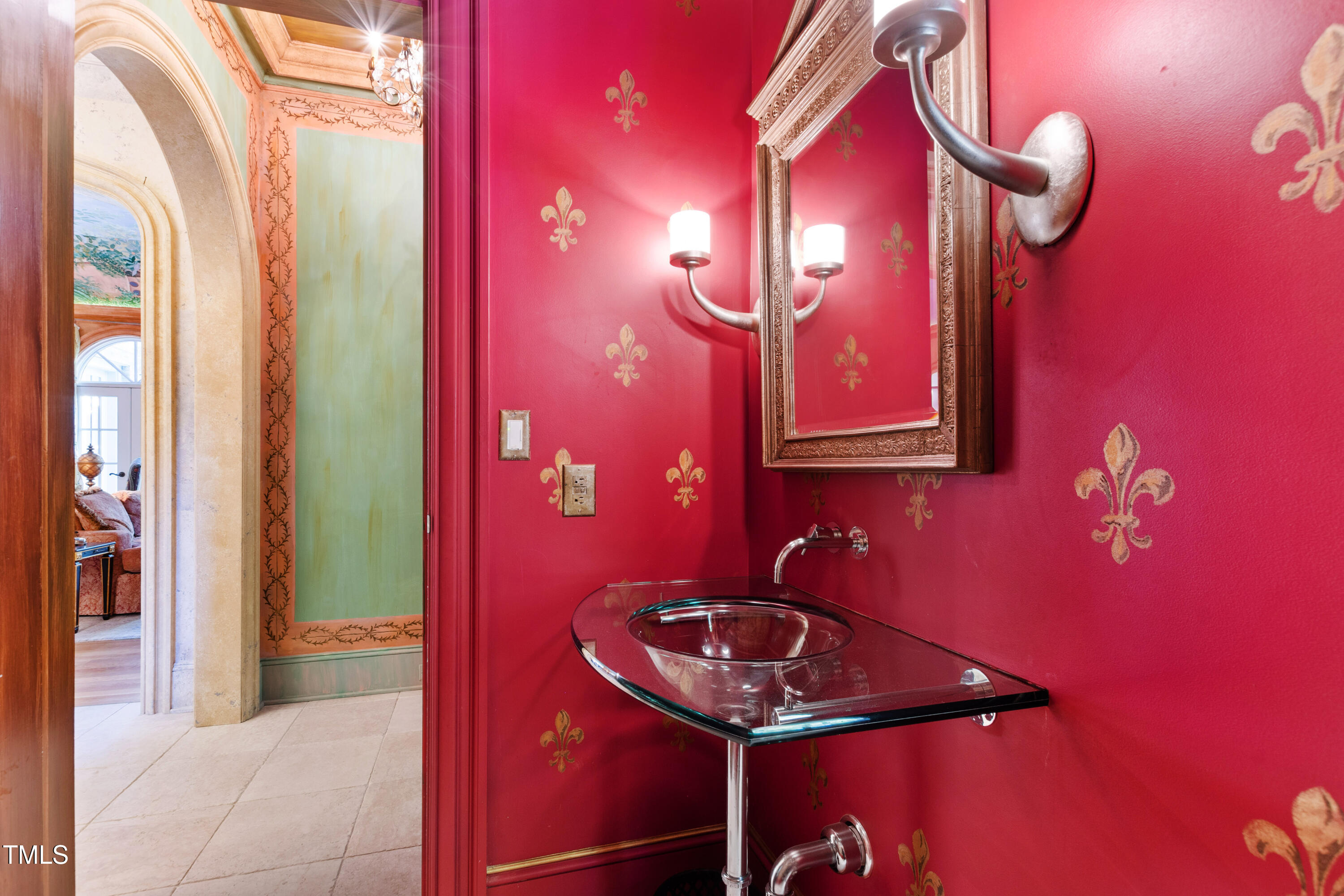 2658 Davis Street Raleigh, NC 27608 - Photo 37 of 99 a bathroom with a sink a mirror and a shower