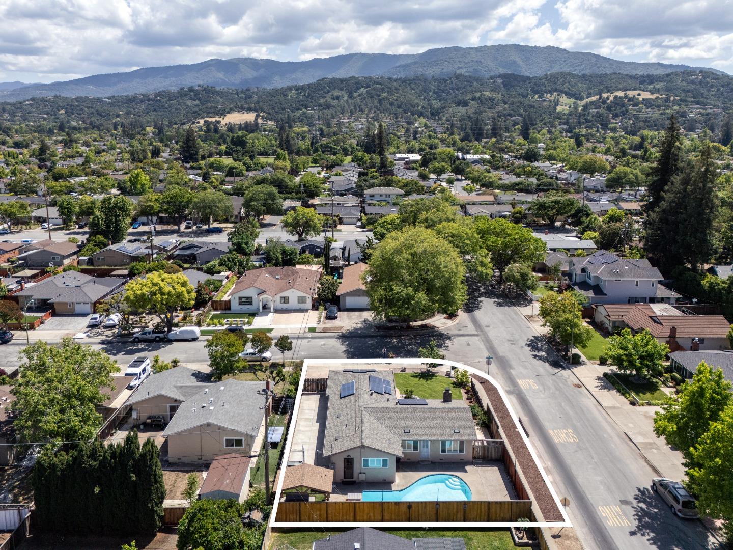 1937 Adelaide Way San Jose, CA 95124 - Photo 27 of 33 an aerial view of residential houses with outdoor space