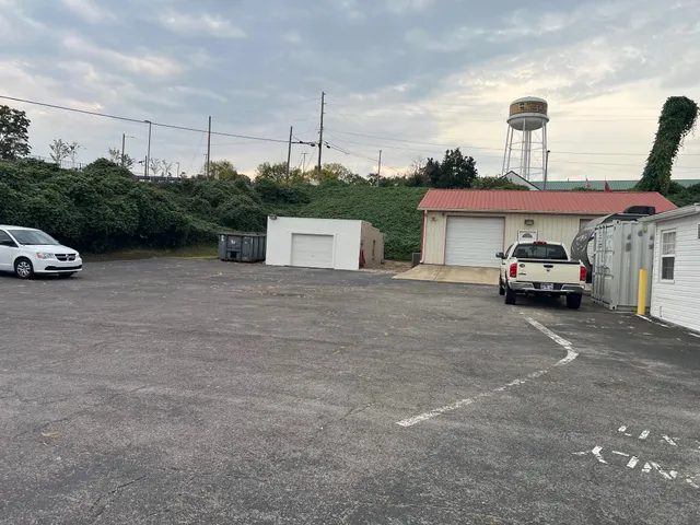 a car parked on the side of the road