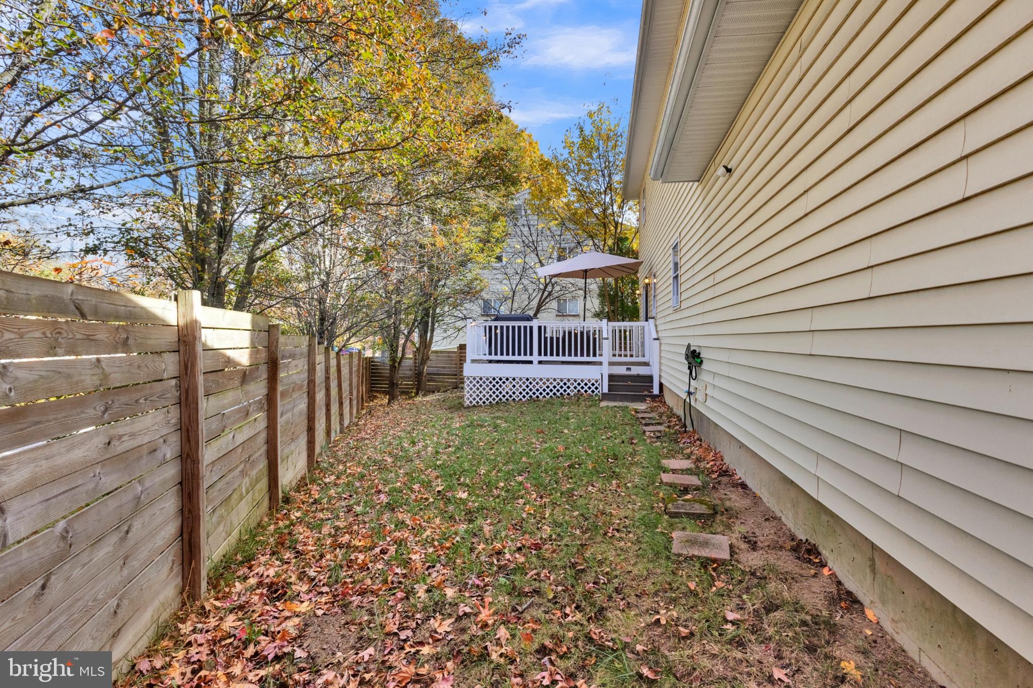 2625 Horsham Road Hatboro, PA 19040 - Photo 33 of 39 Serene backyard retreat with autumn leaves.