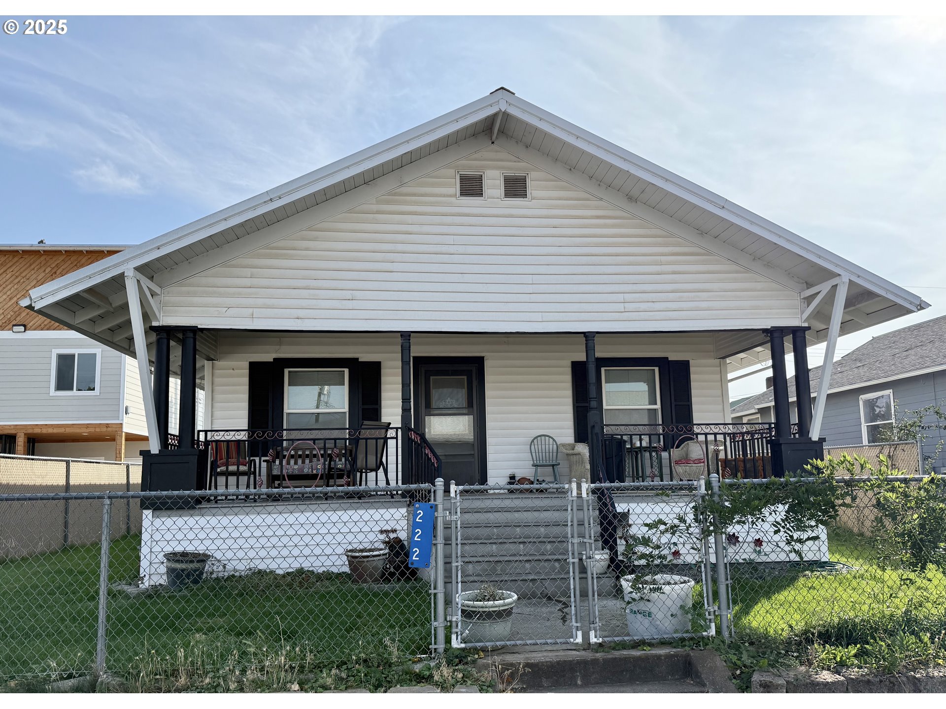 a view of a house with patio