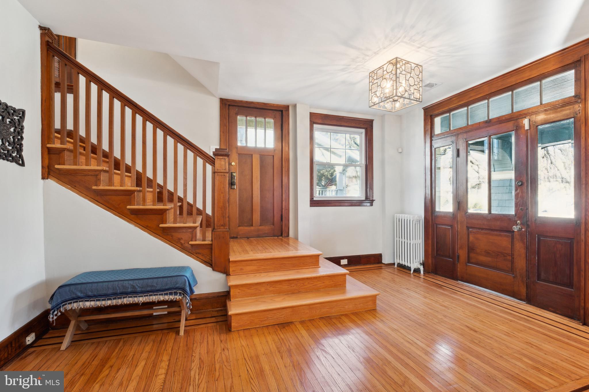 222 Mallow Hill Road Baltimore, MD 21229 - Photo 2 of 47 Foyer w/ Hardwood Floors and Beautiful Entry