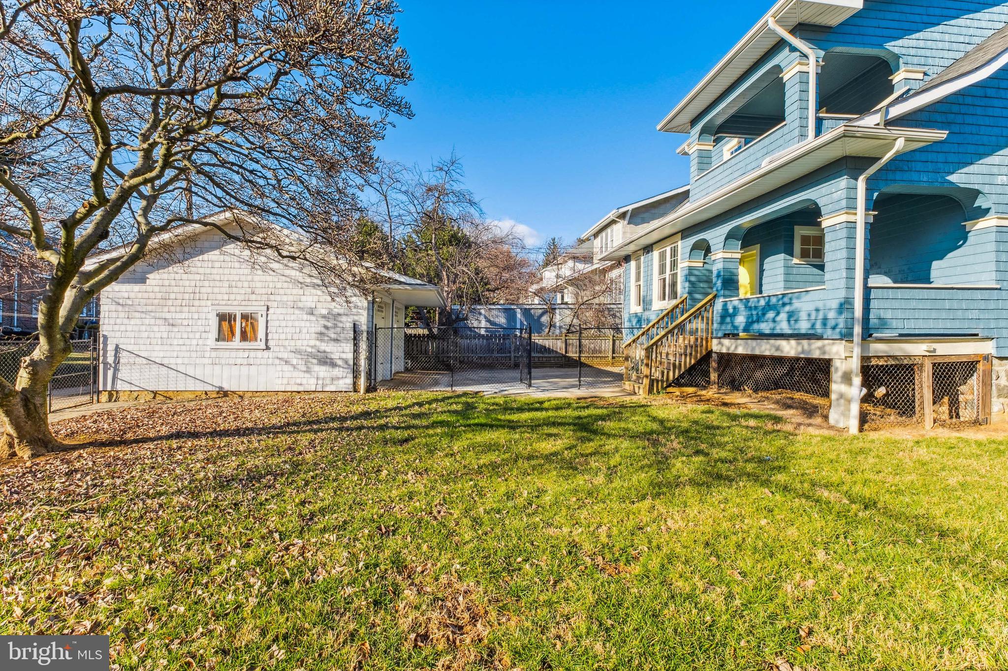 222 Mallow Hill Road Baltimore, MD 21229 - Photo 45 of 47 Backyard w/ Detached 2 Car Garage