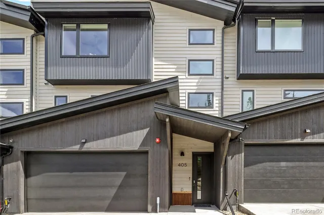a front view of a house with windows