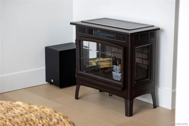 a bedroom with a bunk bed and a dresser